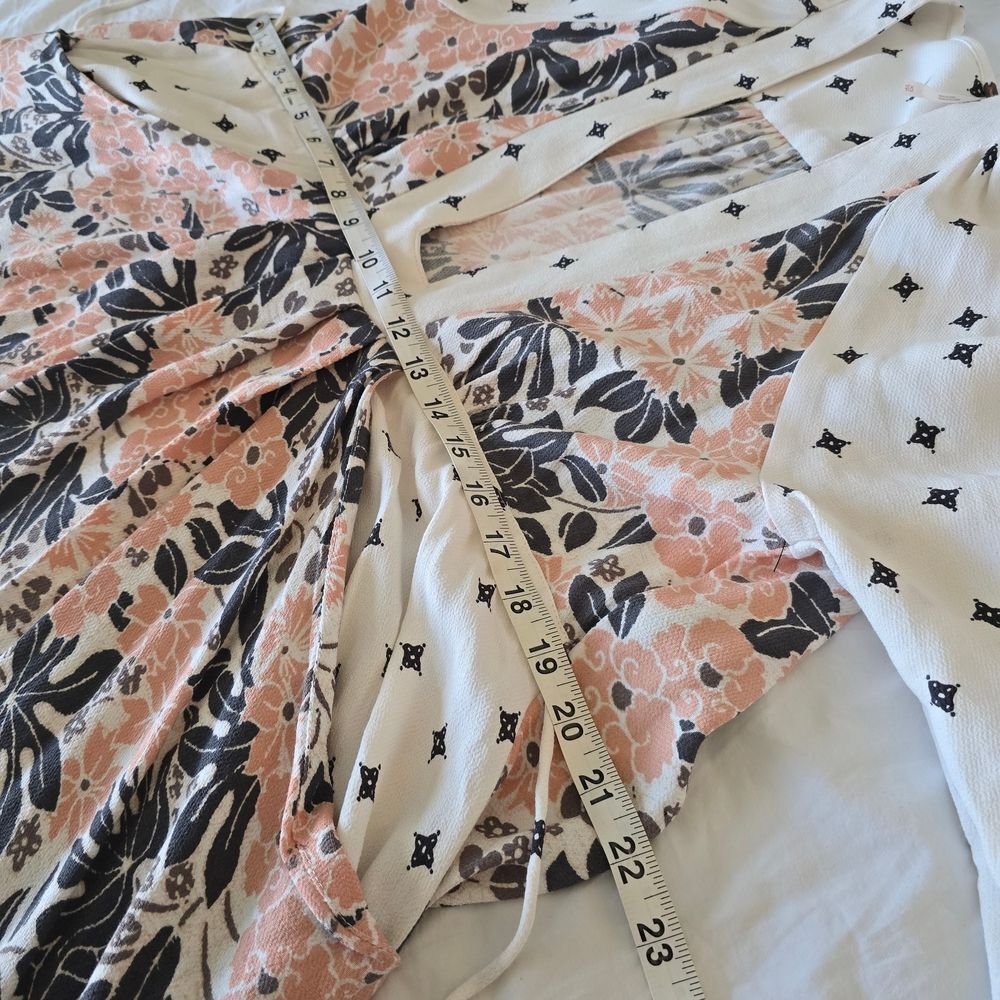 Free People White and Pink Floral Mini Dress - Picture 14 of 15